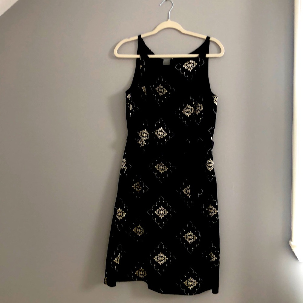 Laundry Black Dress with ribbon belt